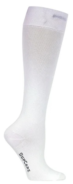 Supcare Stödstrumpor vit
