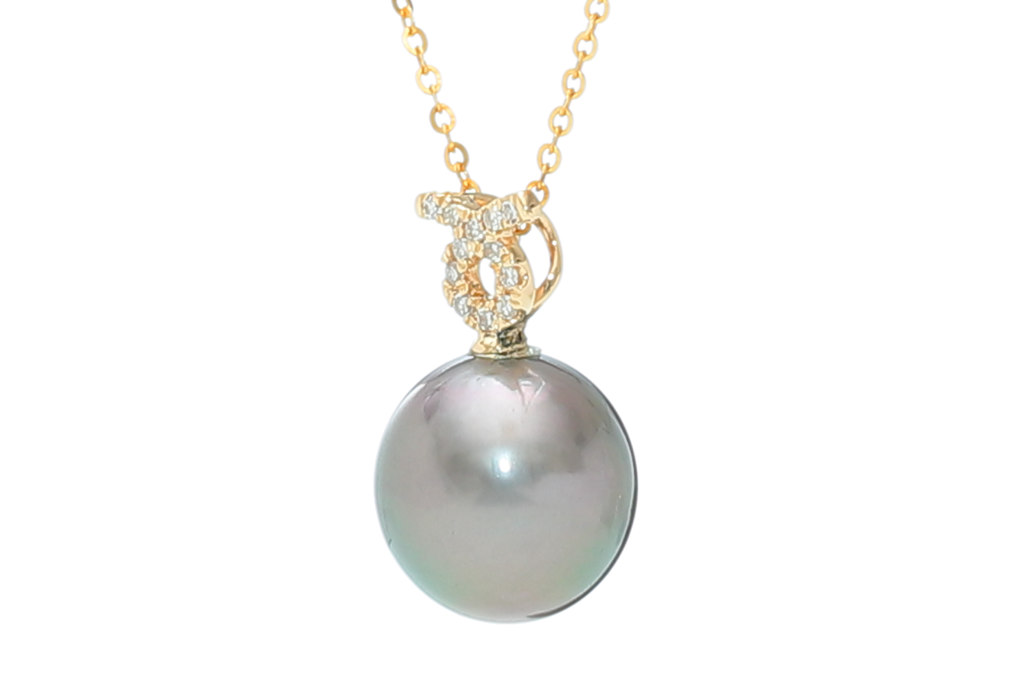 Toro-20 Apr /21 Mag, pendente con perla di Tahiti in oro e diamanti - 3