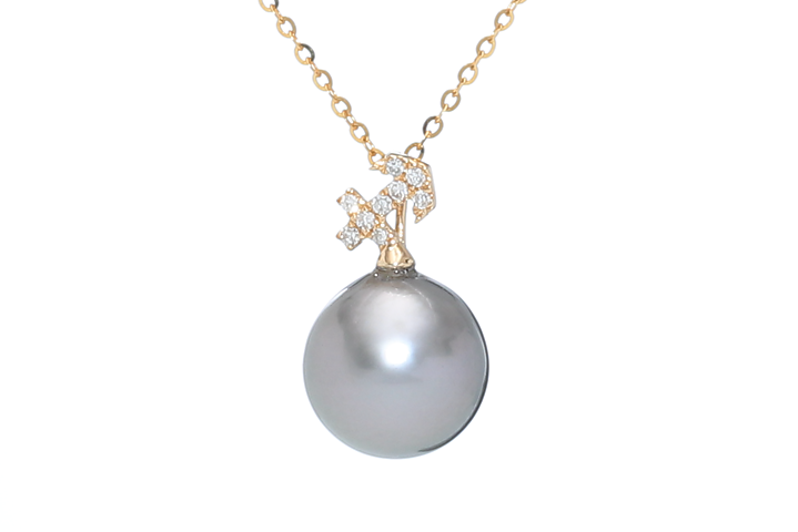 product-image Schütze – 22. November/21. Dezember, Perlenanhänger Tahiti in Gold mit Diamanten