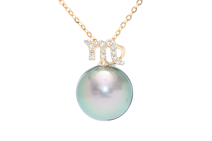 product-image Jungfrau – 23. August/22. September, Perlenanhänger Tahiti in Gold mit Diamanten 