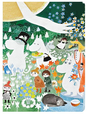 Mumin anteckningsbok med motivet Dangerous Journey