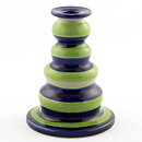 Marianne Westman (Lotta 1966) Blue/Green Segmented Candleholder 15 cm