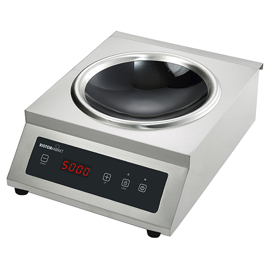 Induction wok hob 5 kW, tabletop