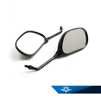 Rear view mirrors, right + left M8