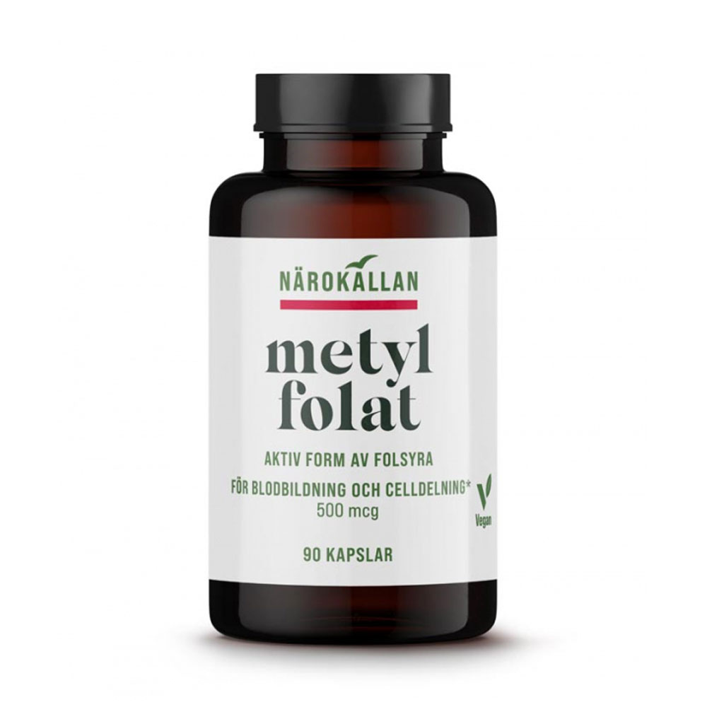 Metylfolat 500 mcg 90 kap Närokällan