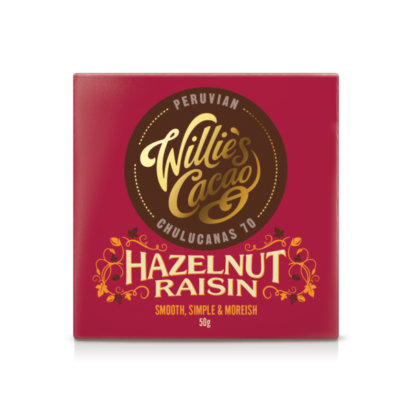 Willie's Cacao - Hasselnöt & Russin Peruvian 50g
