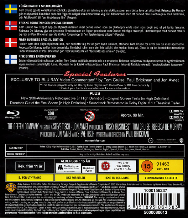Risky Business - Föräldrafritt (Blu-ray) - 2