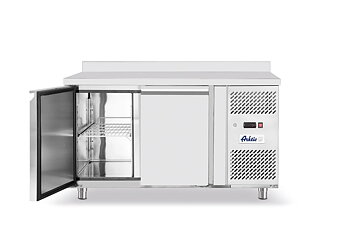 Kylbänk med två dörrar och bakkant, 280 L
