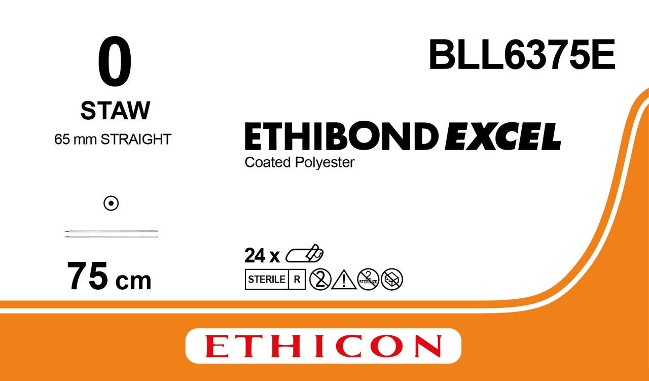 Ethibond suture 0, BLL6375E, 2XSTAW 75 cm green