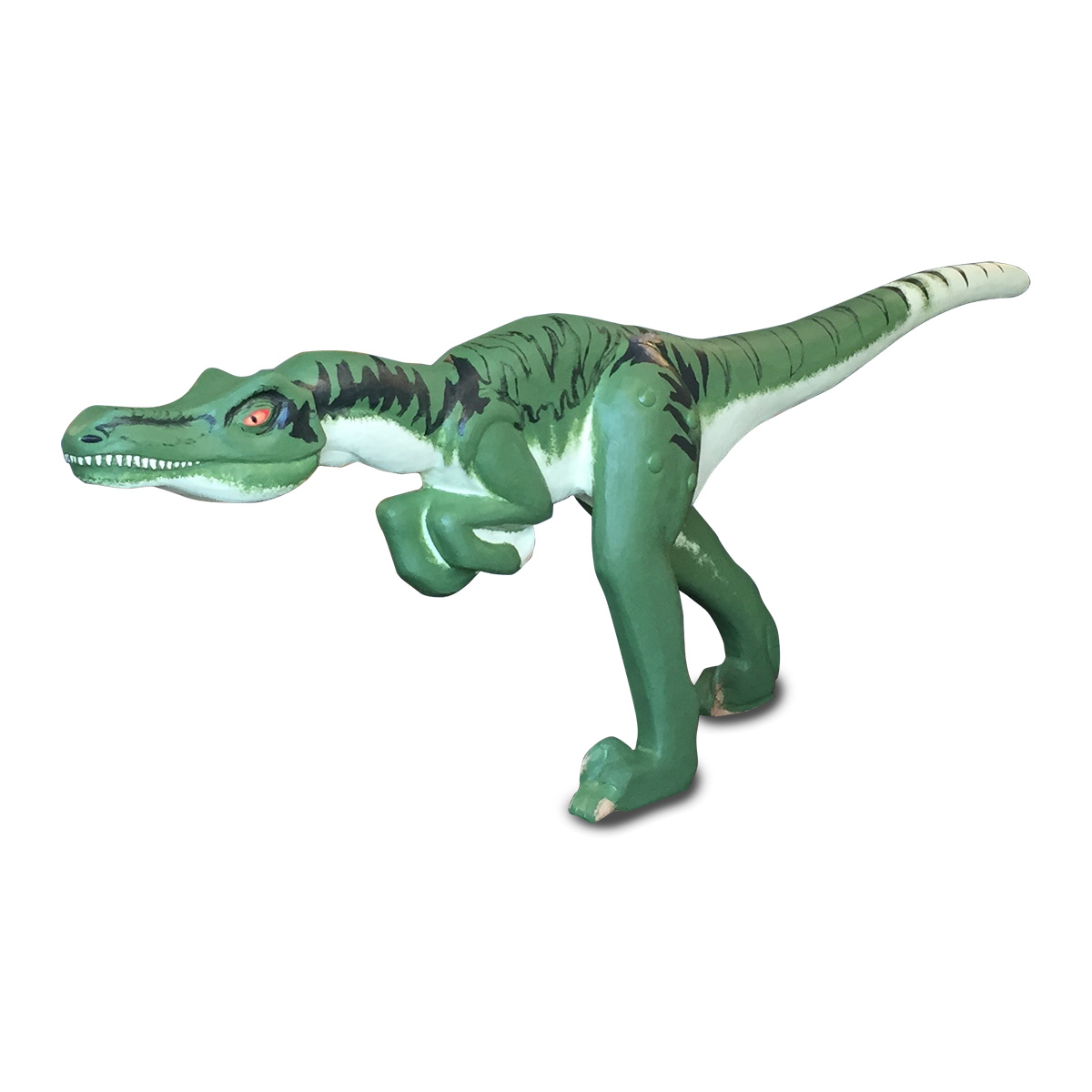 Träskulptur Velociraptor Attack