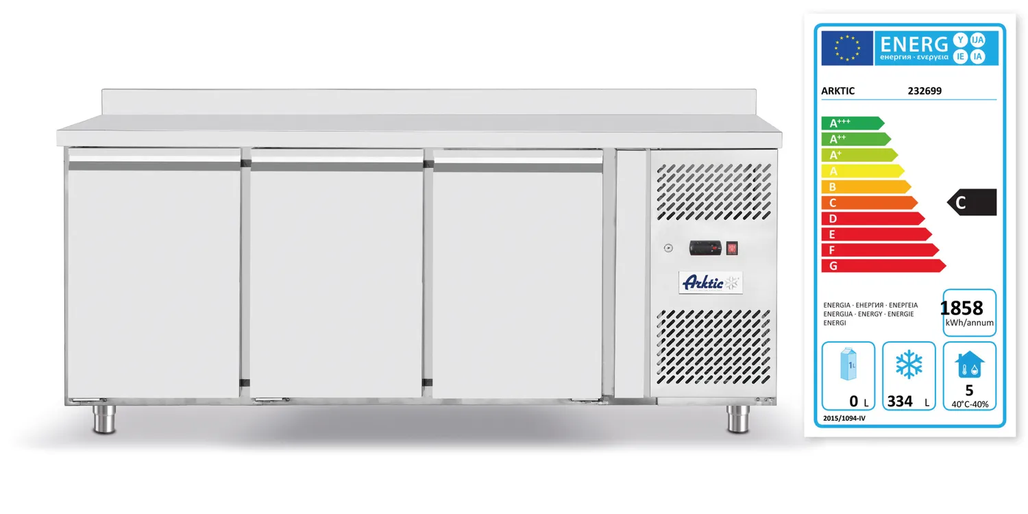 Freezer with two doors and rear edge, 420 l - 2