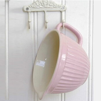 Vispskål ljusrosa mynte shabby chic lantlig stil Gårdsromantik