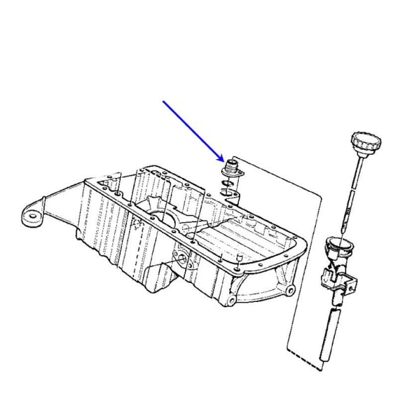 Nipple oil dip stick tube 9000 - 3