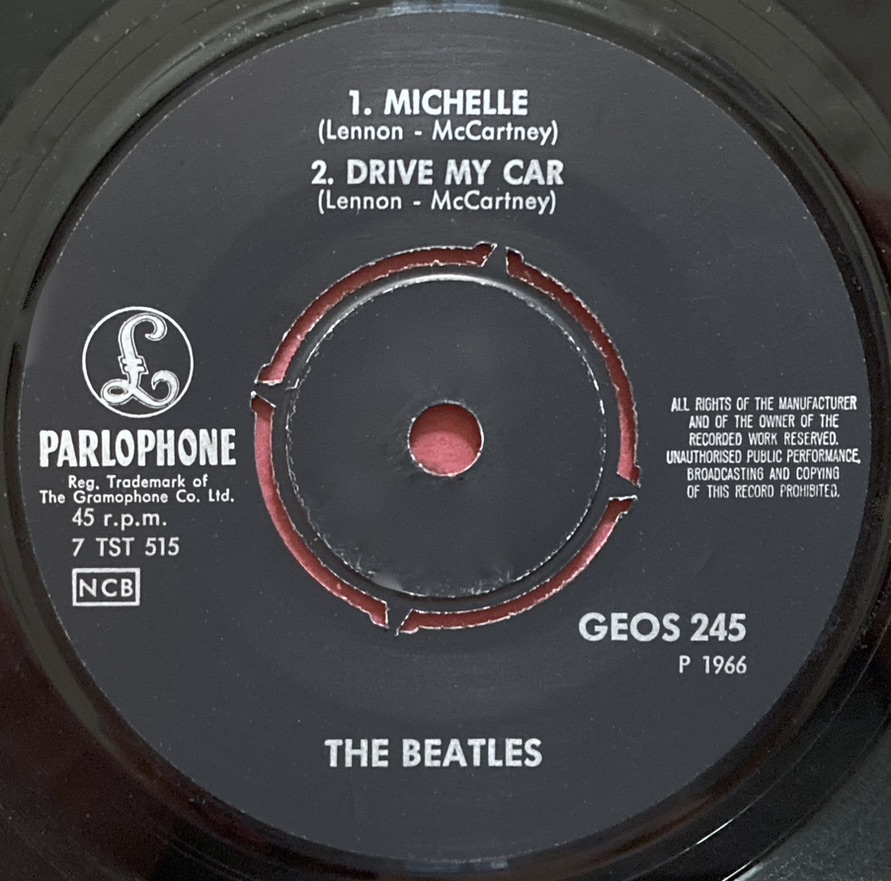 BEATLES - Michelle + 3 EP "SIB Tumba" Swe 1966 - 3