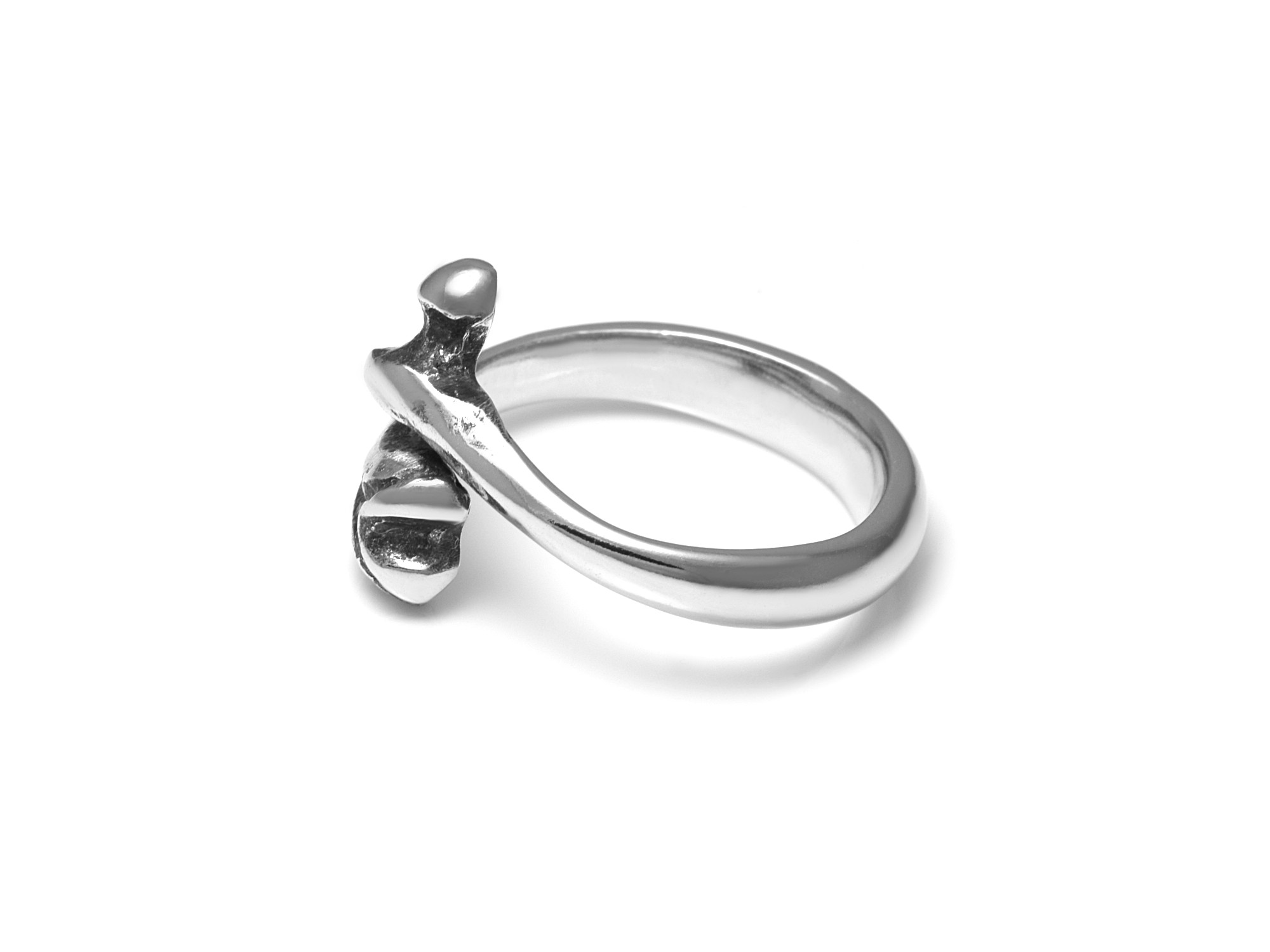 Lårben Ring, Skelett Smycke i Tenn - 2