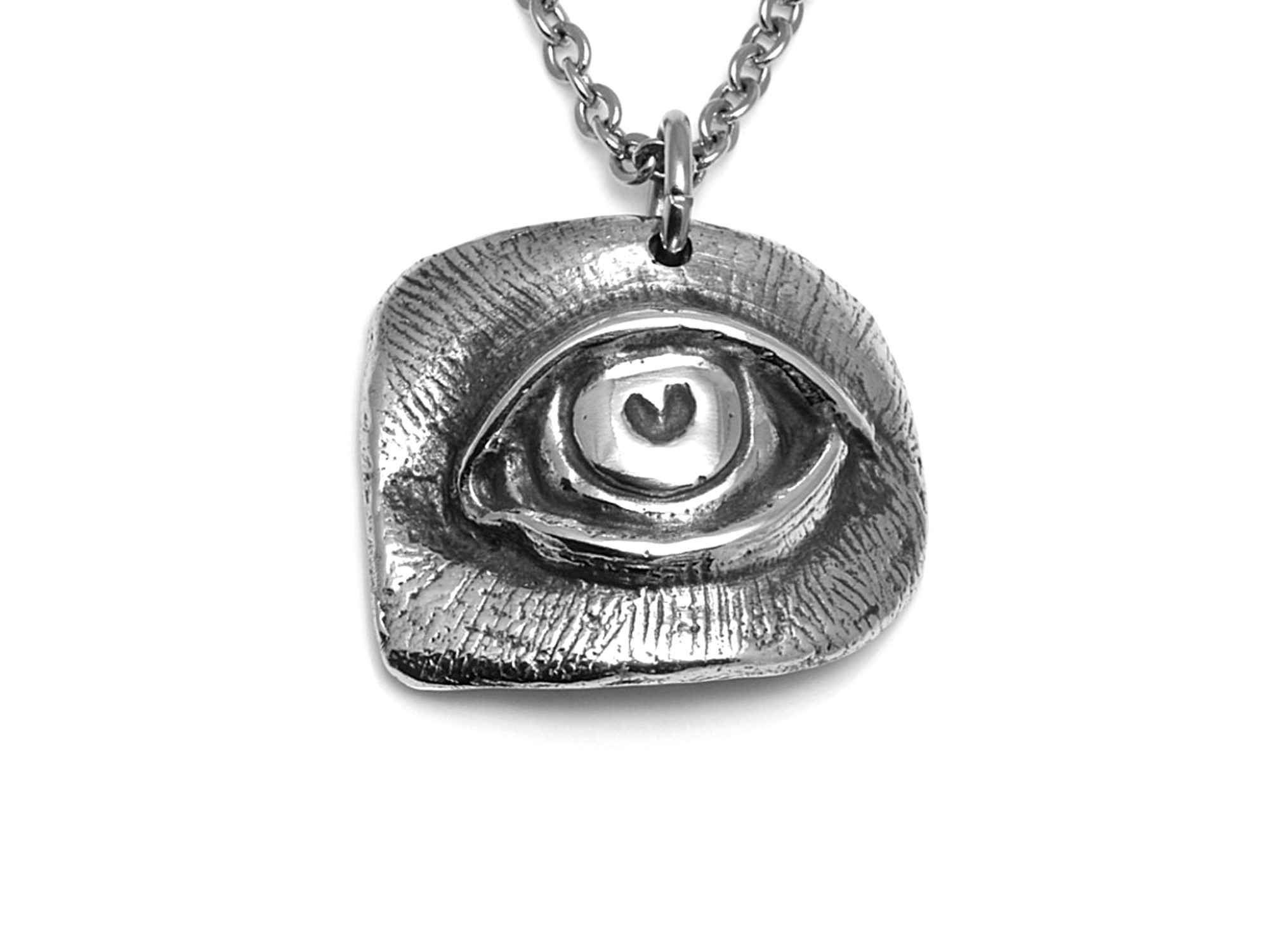 Öga Halsband, Anatomiskt Smycke i Tenn