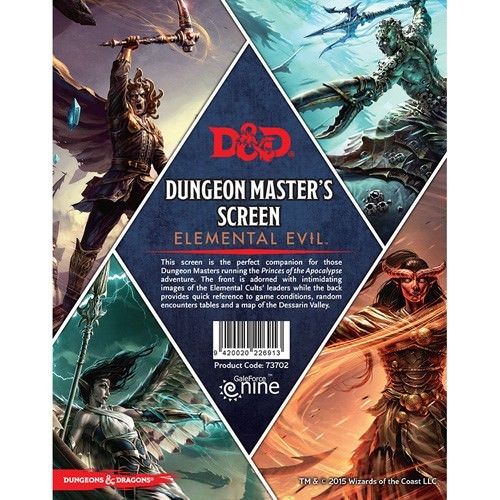 Dungeons & Dragons - Elemental Evil DM Screen