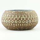 マリ・シムルソン 幾何学模様の茶色のボウル（Bowl） 1960年代  18/9cm