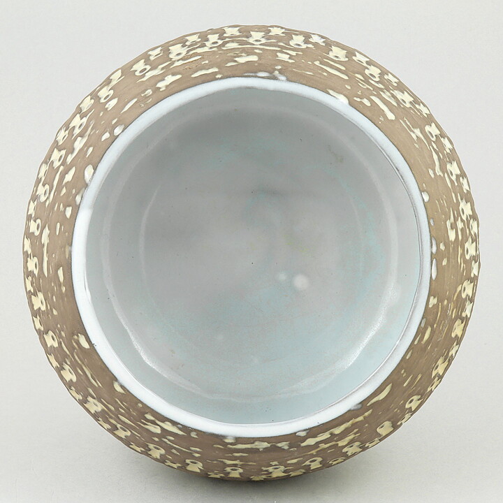 マリ・シムルソン 幾何学模様の茶色のボウル（Bowl） 1960年代  18/9cm