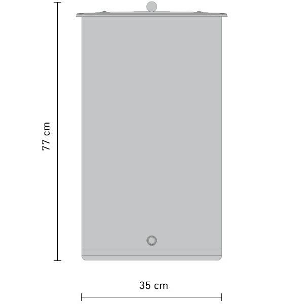 Stainless juice container with floating lid, 65 liter - 2