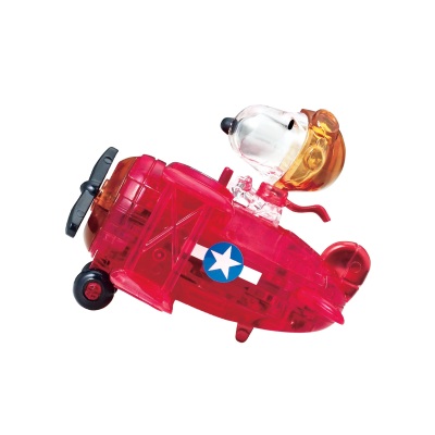 Crystal Puzzle Snoppy Plane