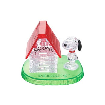 Crystal puzzle with house