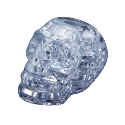 Crystal Puzzle Skull White