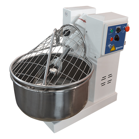 Forked mixer, 35 kg doug and 50 liters bowl, 2 speeds with timer