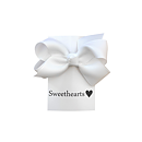 Sweethearts Hårrosett Classic Small VIT 25-pack