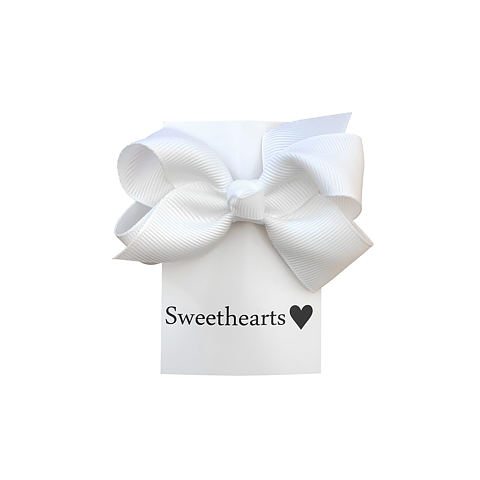 Sweethearts Hårrosett Classic Small VIT 25-pack
