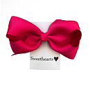 Sweethearts Hårrosett Classic Medium MÖRKROSA 20-pack