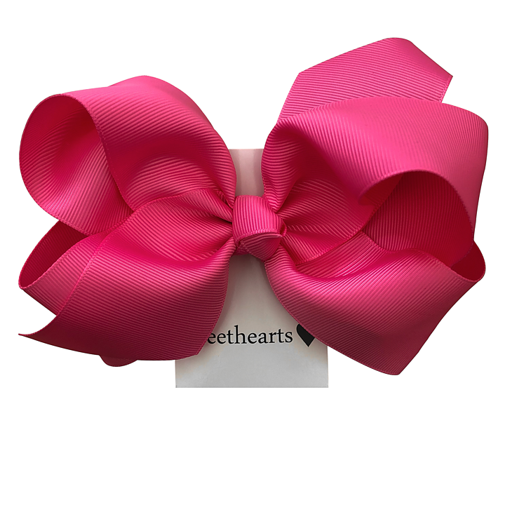 Sweethearts Hårrosett Classic Large MÖRKROSA 12-pack