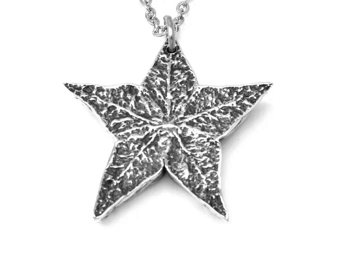 Carambola Halsband, Natur Smycke i Tenn - 2