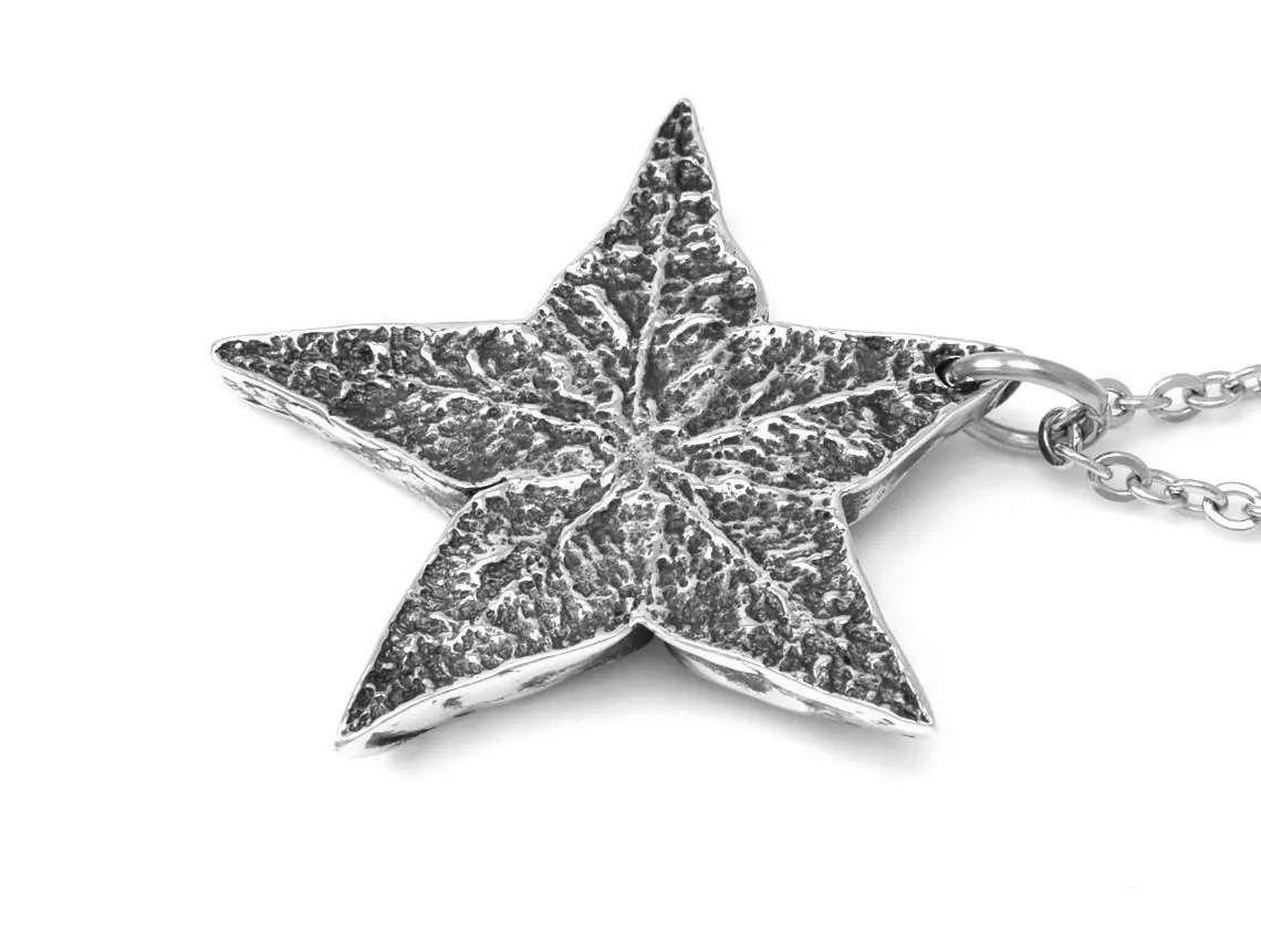 Carambola Halsband, Natur Smycke i Tenn - 3