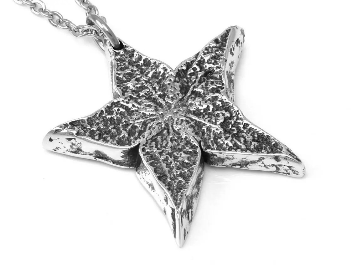 Carambola Halsband, Natur Smycke i Tenn - 4
