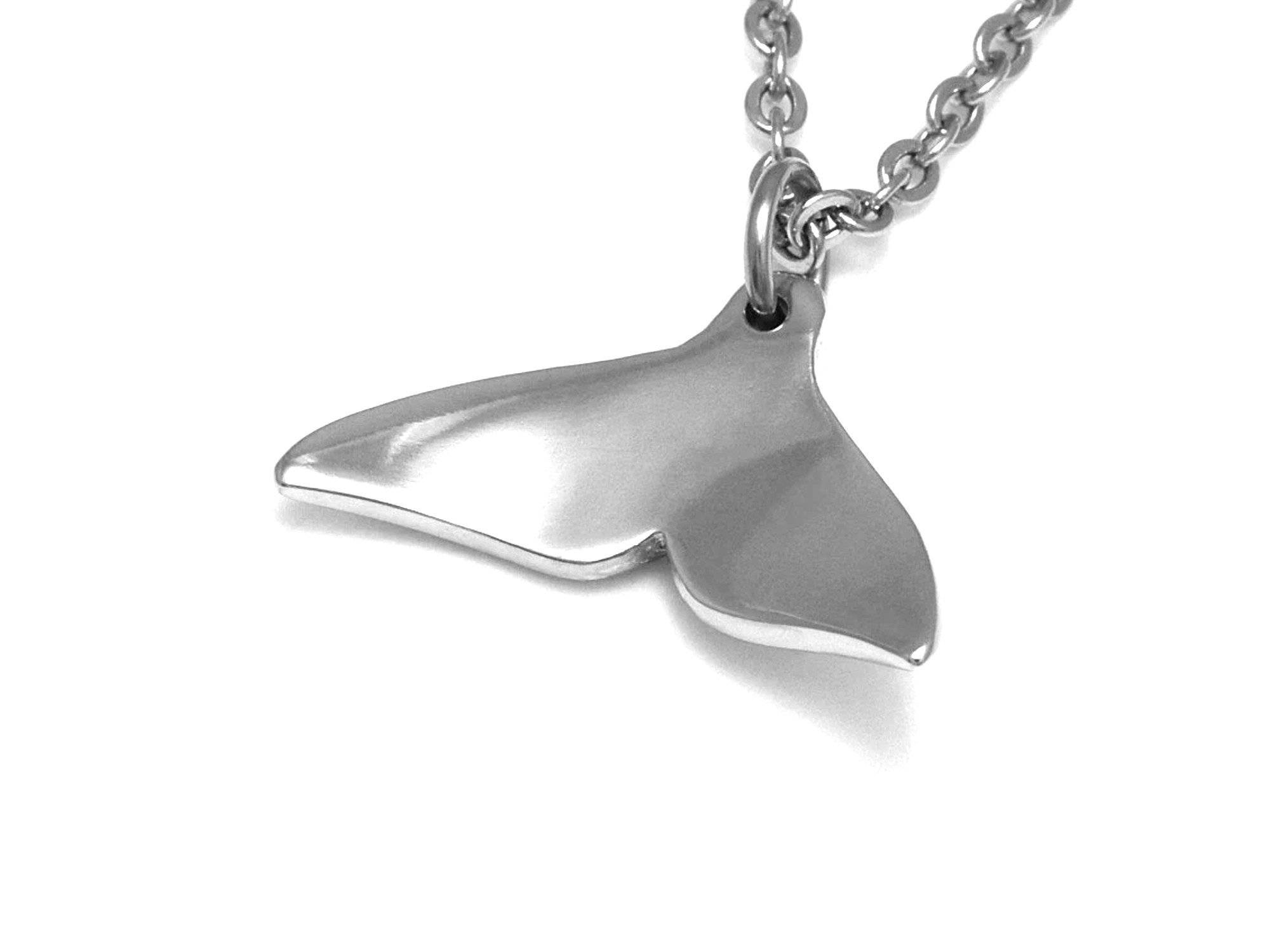 Blåvalsfena Halsband, Val Smycke i Tenn - 4