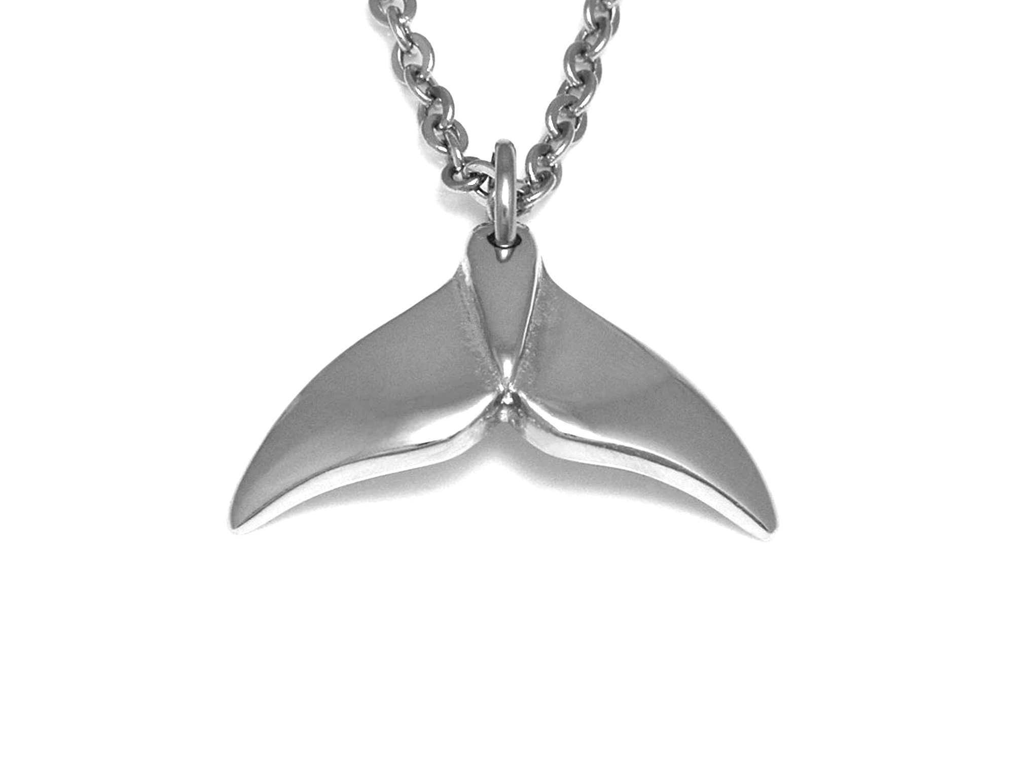 Blåvalsfena Halsband, Val Smycke i Tenn - 3