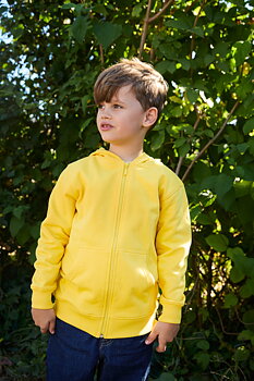 Hoodie med dragkedja - Barn - Neutral - Fairtrade & EKO/GOTS - 8 olika färger