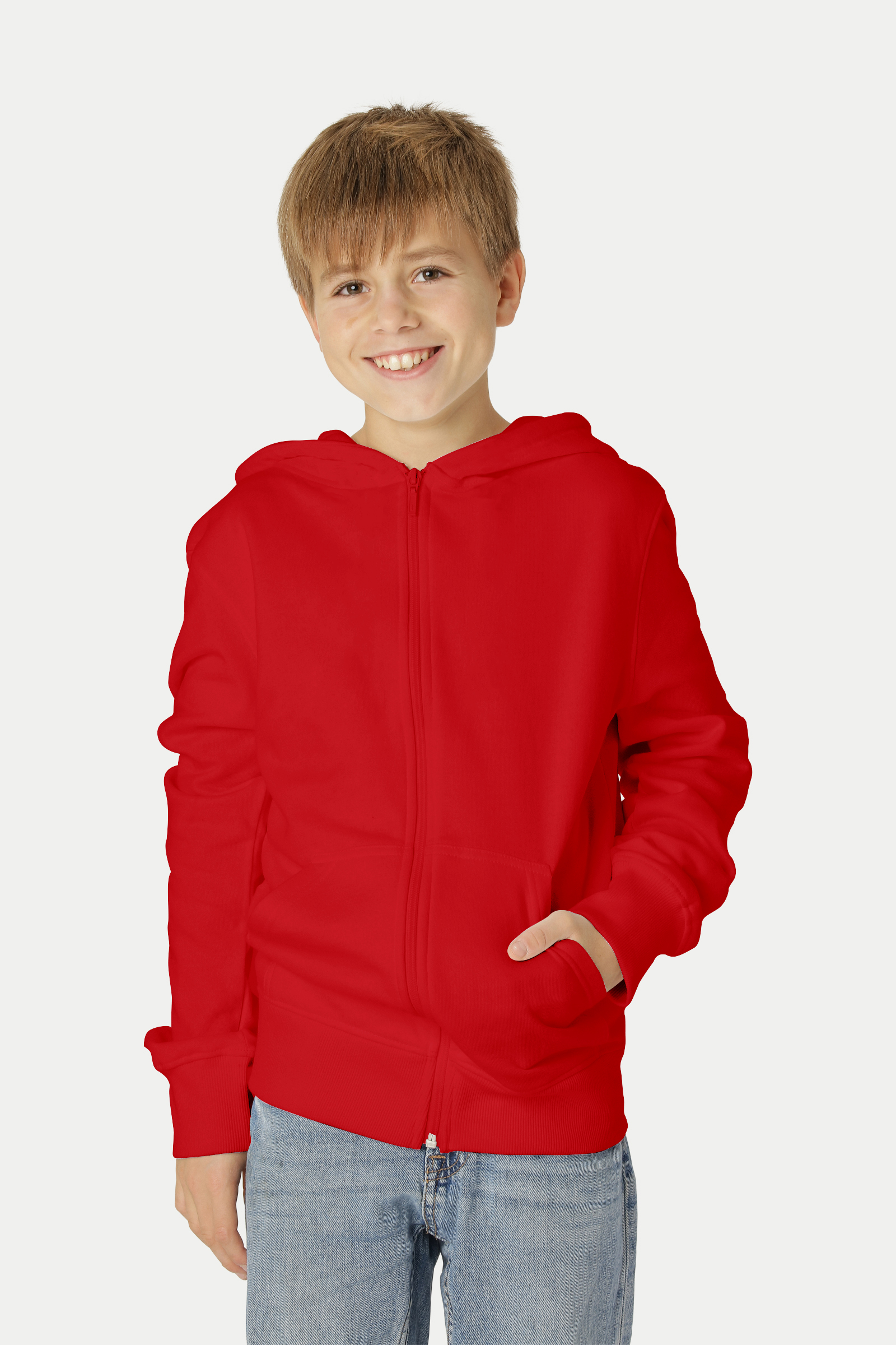 Hoodie med dragkedja - Barn - Neutral - Fairtrade & EKO/GOTS - 8 olika färger - 7