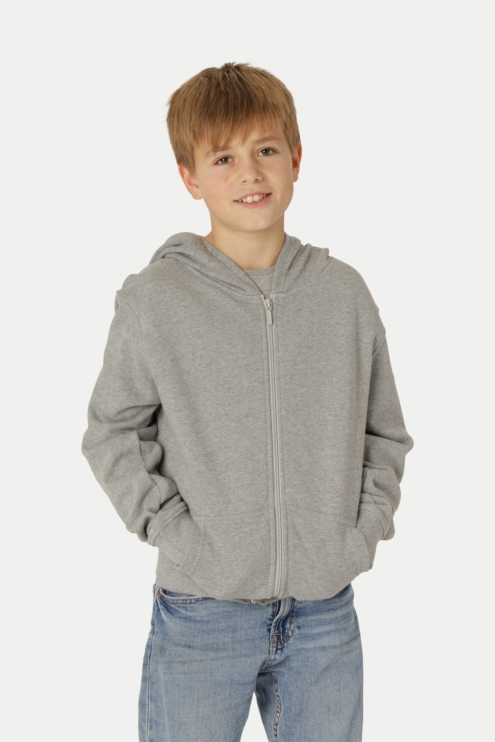 Hoodie med dragkedja - Barn - Neutral - Fairtrade & EKO/GOTS - 8 olika färger - 5