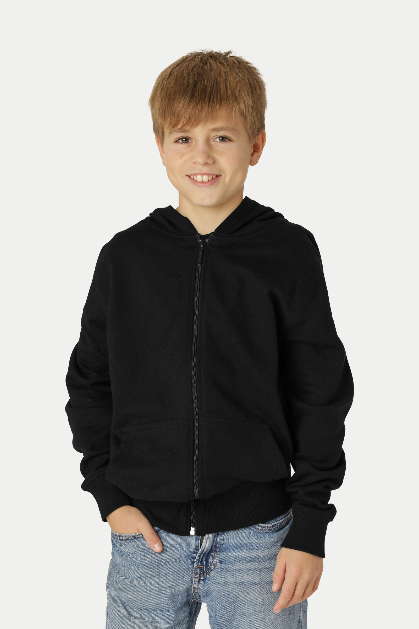 Hoodie med dragkedja - Barn - Neutral - Fairtrade & EKO/GOTS - 8 olika färger - 3