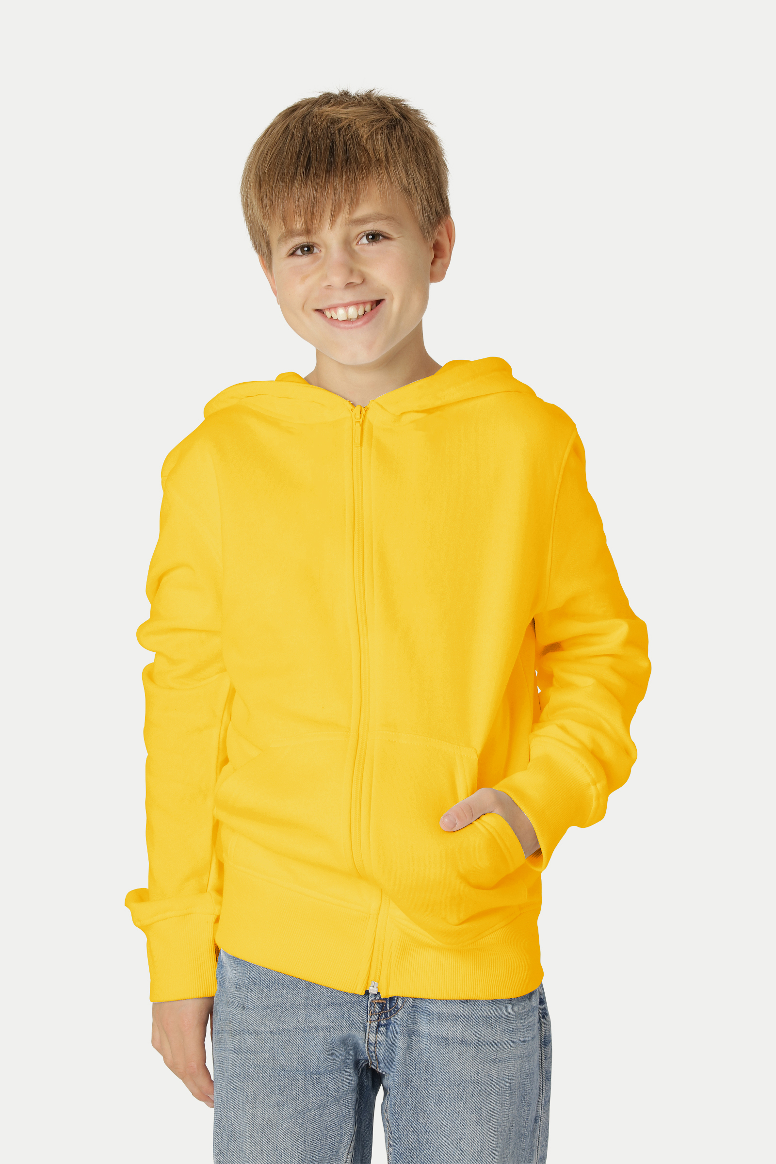 Hoodie med dragkedja - Barn - Neutral - Fairtrade & EKO/GOTS - 8 olika färger - 9