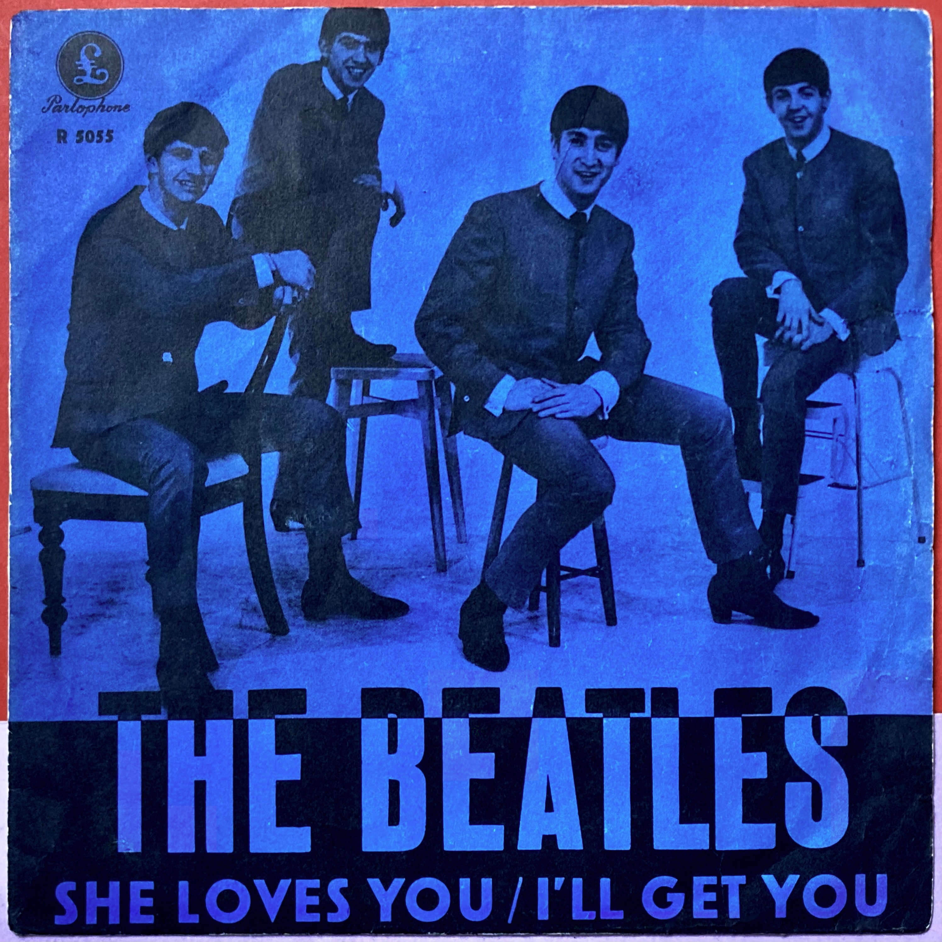 BEATLES - She loves you 7" DARK BLUE Swe PS 1963