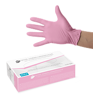 RUCK® Nitril Engångshandske, rosa (Str. S), 100-pack