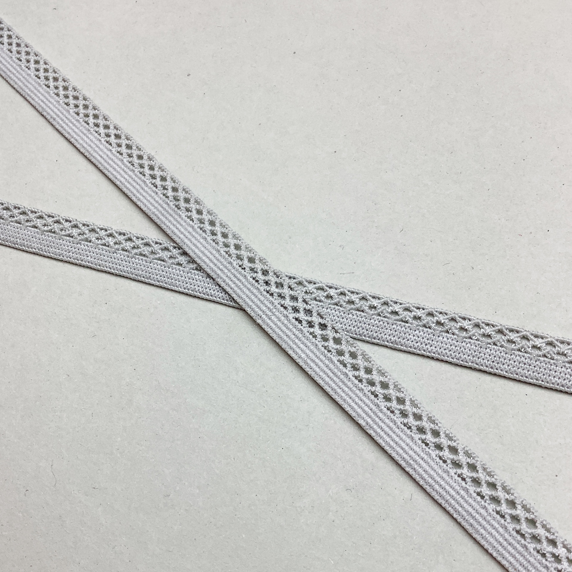 Lattice elastic Grey 10mm - MP5744 - 3