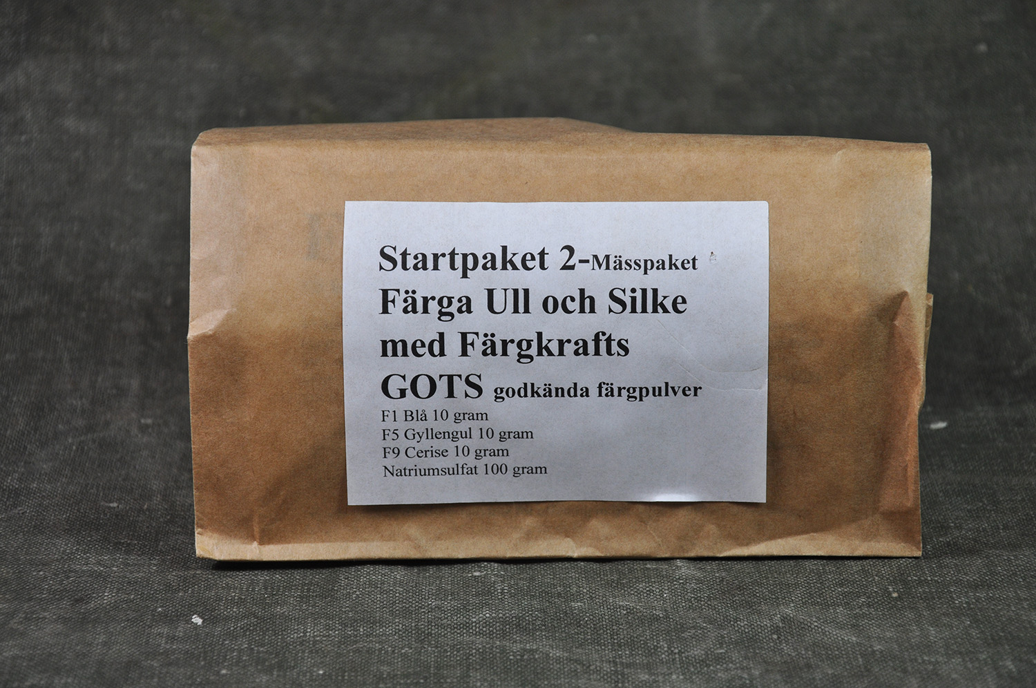 Startpaket 2 -GOTS-godkända färger för ull och silke - 2