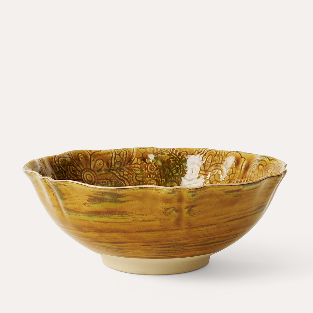 Sthål- Arabesque -skål 26cm-salladsskål  - 13