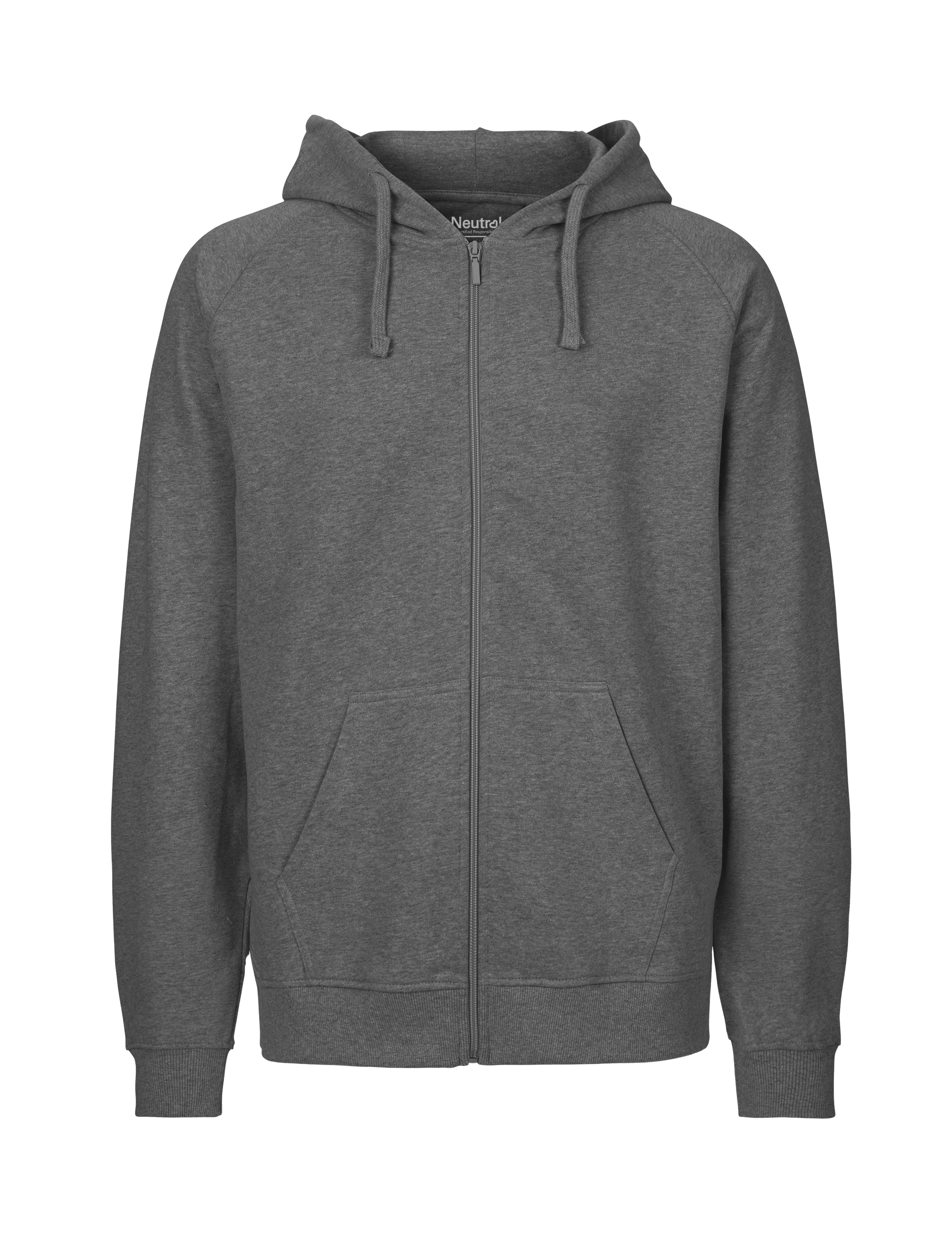 Hoodie med dragkedja - Herr - Neutral - Fairtrade & EKO GOTS - 30 olika färger - 8