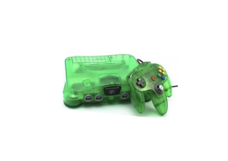Nintendo 64 konsol jungle green  & en original handkontroll (PAL)