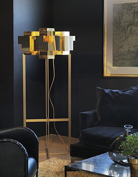 Golvlampa SKYLINE FLOOR mässing Örsjö belysning